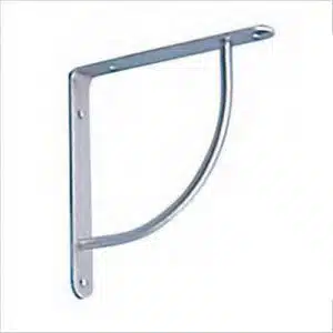 Escuadra para baldas en cromo brillo y mate